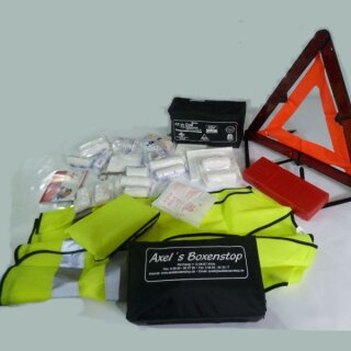 Extra kleine Verbandstasche mit Warndreieck und Warnweste All in One